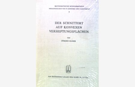 Der Schnittort auf konvexen Verheftungsflächen.   - Mathematische Monographien, 9