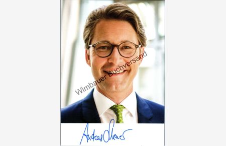 Originale Autogrammkarte ANDREAS SCHEUER deutscher Politiker CSU Bundesminister 