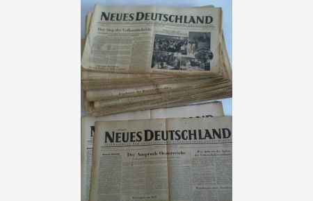 Zentralorgan der Sozialistischen Einheitspartei Deutschlands. 92 Ausgaben aus dem 1. Jahrgang 1946 und dem 2. Jahrgang 1947