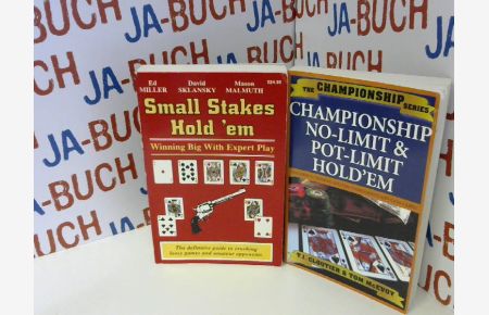Championship No Limit & Pot Limit Hold 'Em (Championship Series) / Small Stakes Hold ´em - 2 Bücher