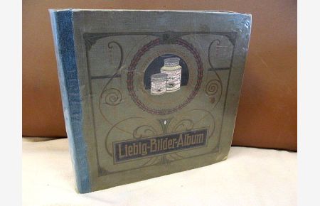 Liebig-Bilder-Album. Original Liebigbilder-Album mit 33 vollständigen Serien zu je 6 Bildern ( = gesamt 198 Bilder ).
