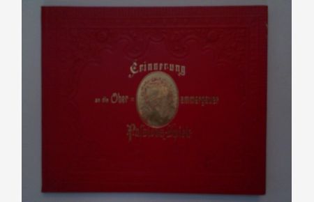 Erinnerung an die Oberammergauer Passions-Spiele. Leporello mit 12 Segmenten, 12 Fotolithografien, darunter 2 Ansichten von Oberammergau.