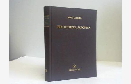 Bibliotheca Japonica, Dictionnaire bibliographique des ouvrages relatifs à l`Empire Japonais rangés par ordre chronologique jusqu`a 1870