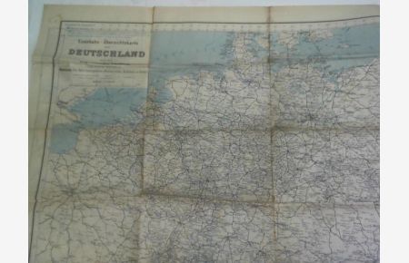 Eisenbahn - Übersichtskarte von Deutschland und den angrenzenden Ländern (Zum Reichs-Kursbuch)