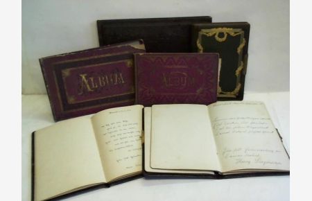 Sammlung von 6 Alben aus 1862 bis 1934