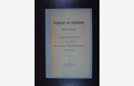 Die Freiherren von Grünenberg in Kleinburgund.