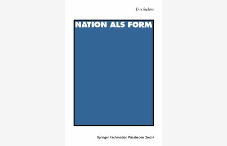 Nation als Form (German Edition)