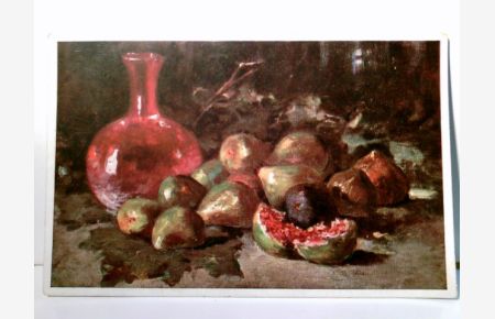 Alte Künstler AK farbig, ungel. von Nidia Lonza. Südfrüchte. Feigen, Stilleben, Malerei, Kunst, Primusskarte Nr. 1150