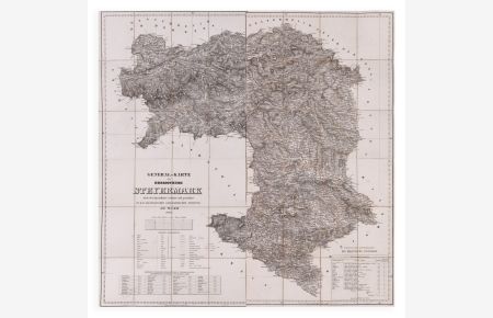 General-Karte des Herzogthums Steyermark nach der Specialkarte reduzirt und gezeichnet im K. K. militärischen geographischen Institute in Wien 1842.