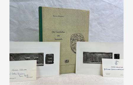 Die Geschichte des Stempels.   - beiliegend  Schriftverkehr und Visitenkarten des Autors und der Schwitter AG Basel, sowie 2 Photos von Siegeln.