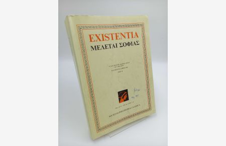 Existentia. Studia philosophorum - Internationale Zeitschrift für Philosophie; Vol. III-IV, 1993-94, Fasc. 1-4