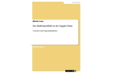 Der Bullwhip-Effekt in der Supply-Chain  - Ursachen und Gegenmaßnahmen