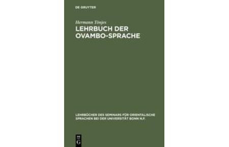 Lehrbuch der Ovambo-Sprache  - Osikuanjama - Deutsch