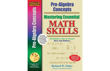 Pre-Algebra Concepts 2nd Edition, Mastering Essential Math Skills  - 20 minutes a day to success