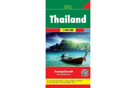 Thailand 1 : 900 000. Autokarte  - Touristische Informationen. Cityplan Bangkok. Ortsregister