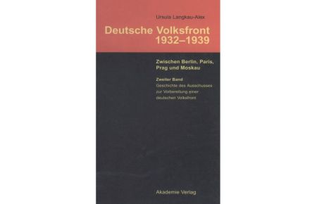 Geschichte des Ausschusses zur Vorbereitung einer deutschen Volksfront