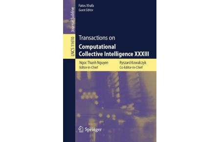 Transactions on Computational Collective Intelligence XXXIII