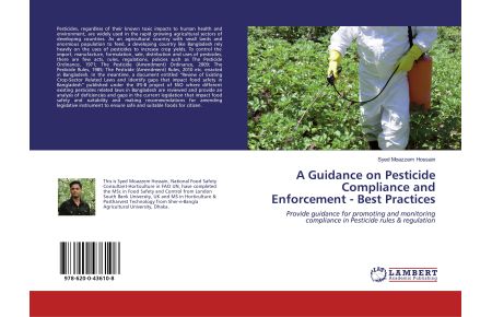 A Guidance on Pesticide Compliance and Enforcement - Best Practices  - Provide guidance for promoting and monitoring compliance in Pesticide rules & regulation