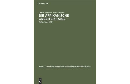 Die afrikanische Arbeiterfrage