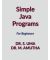 Simple Java Programs
