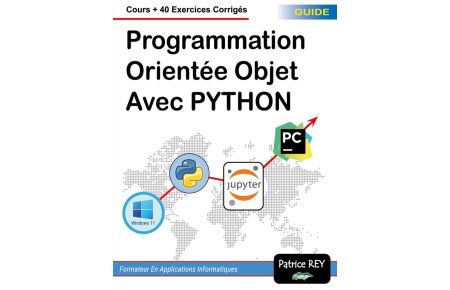 programmation orientee objet avec python  - cours + 40 exercices