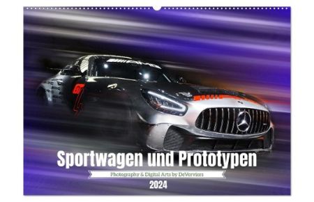 Sportwagen und Prototypen (Wandkalender 2024 DIN A2 quer), CALVENDO Monatskalender  - Motorsport feinster Güte