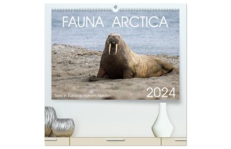 Fauna arctica (hochwertiger Premium Wandkalender 2024 DIN A2 quer), Kunstdruck in Hochglanz  - Tiere in Europas hohem Norden