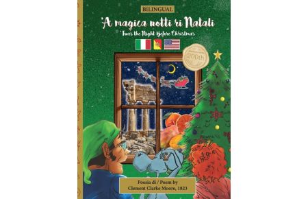 BILINGUAL 'Twas the Night Before Christmas - 200th Anniversary Edition  - SICILIAN 'A magica notti ri Natali