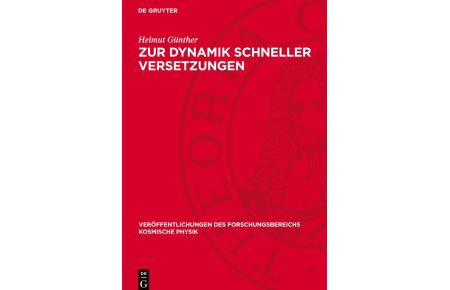 Zur Dynamik schneller Versetzungen