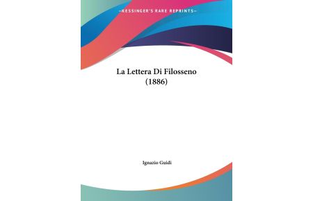 La Lettera Di Filosseno (1886)